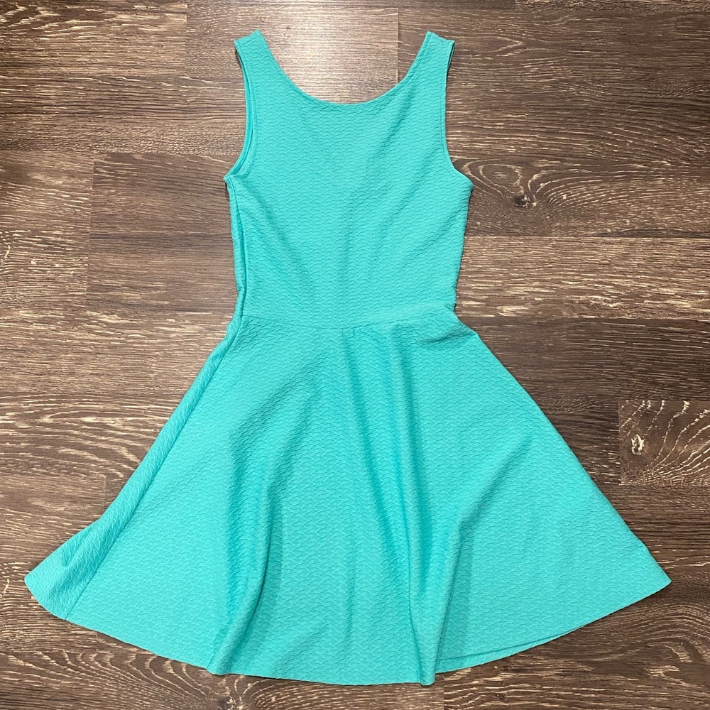 H&M DIVIDED Turquoise Spandex-Like Dress